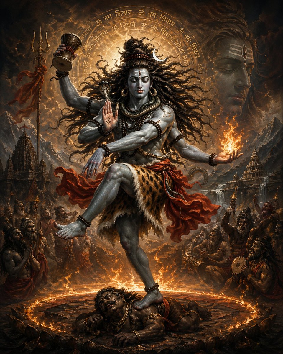 Epic Shiva Tandava Fire Dance — Sora 2 Prompt
