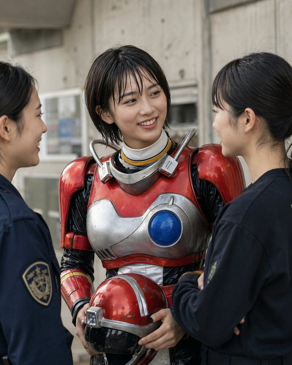 Tokusatsu Heroine Police Interrogation — Sora 2 Prompt