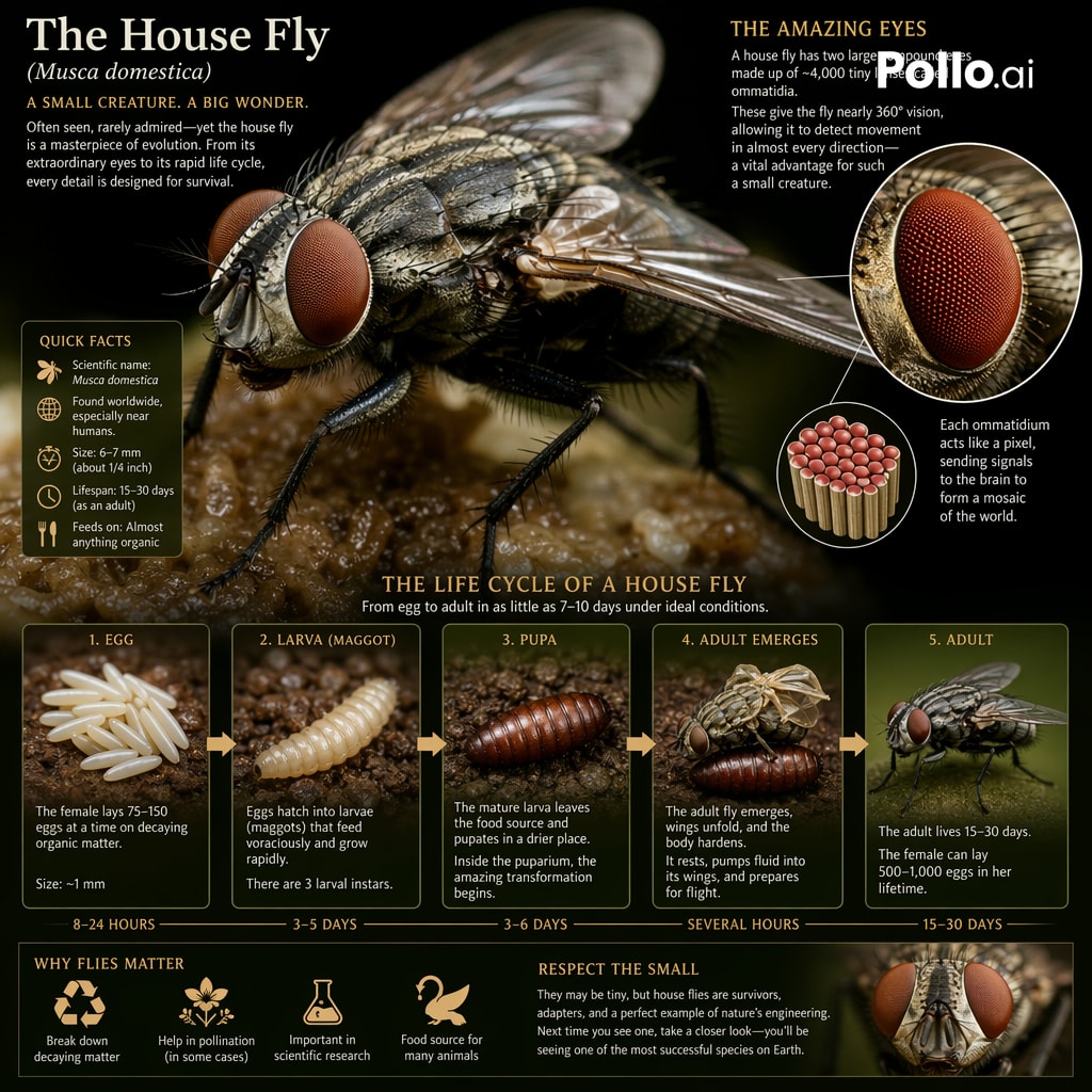 Stunning Insect Life Cycle with Compound Eyes — Sora 2 Prompt