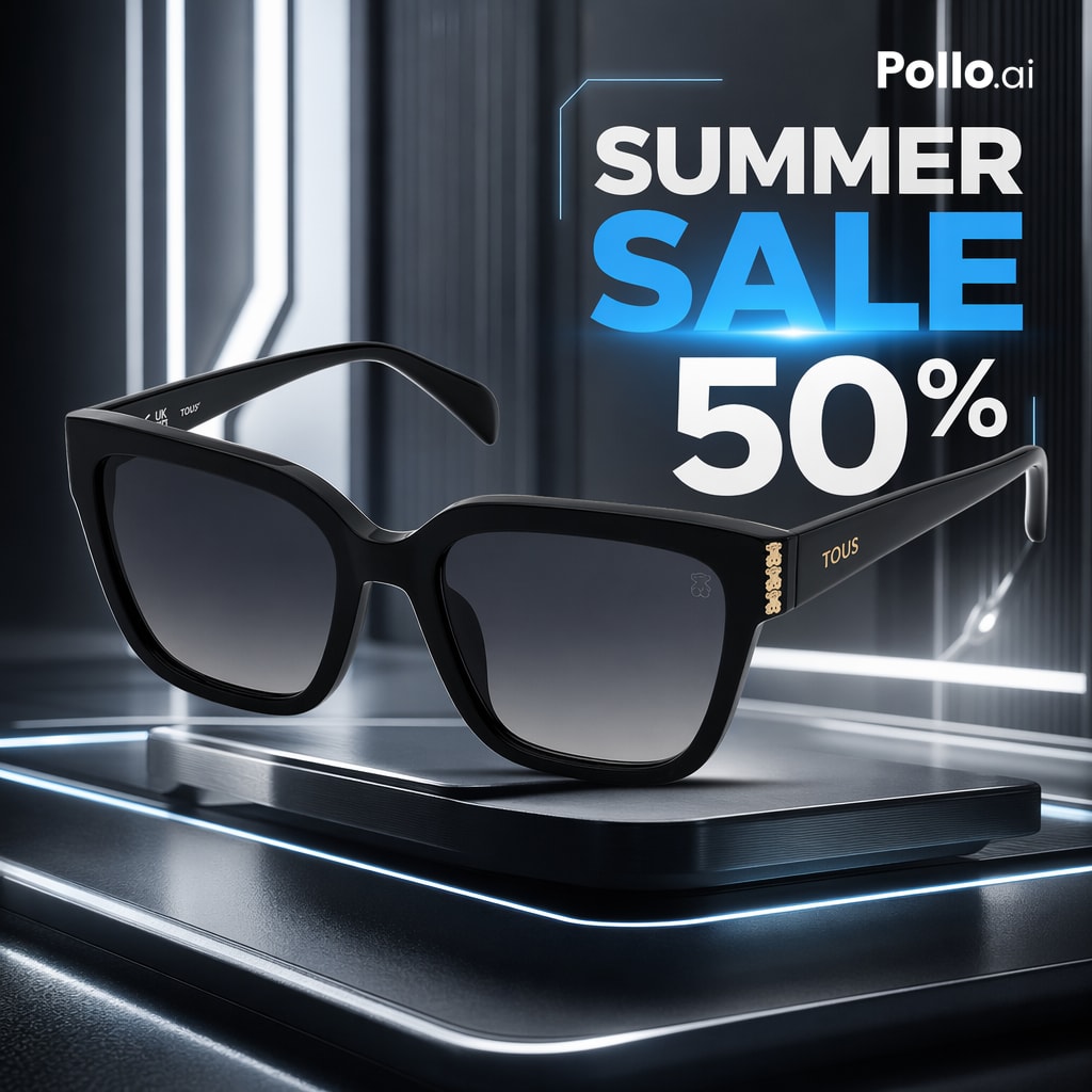Futuristic Sunglasses Ad — Sora 2 Prompt
