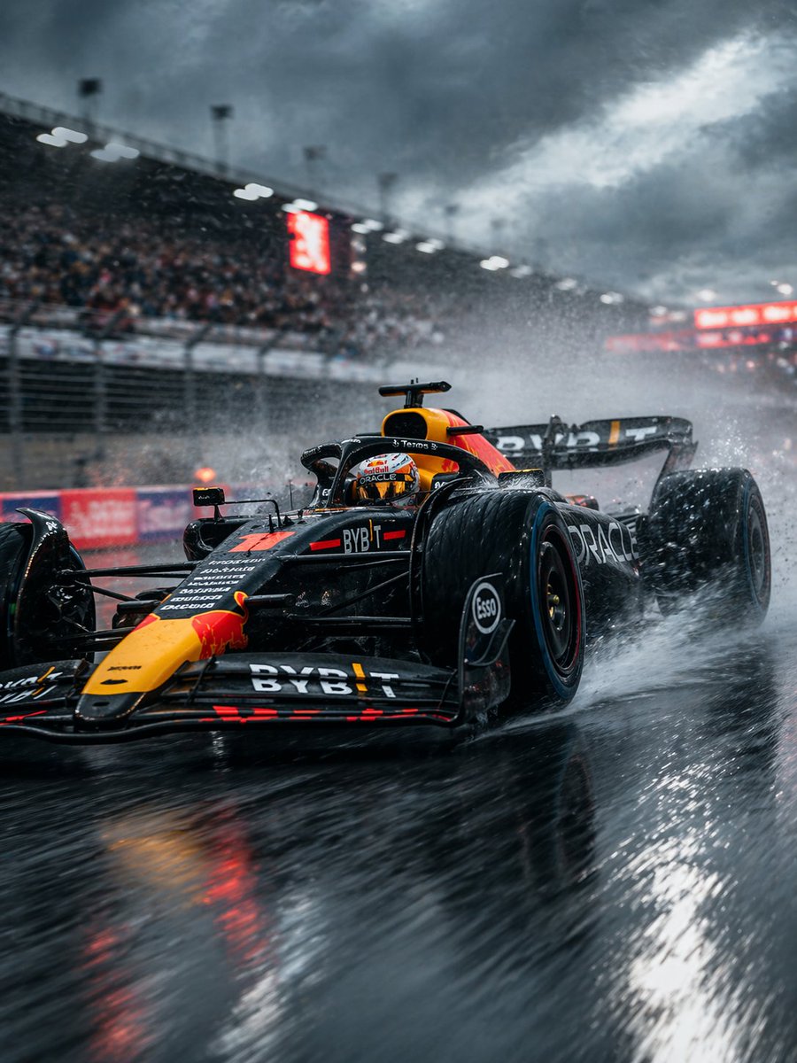 Hyperrealistic F1 Rain Racing Photo Prompt — Sora 2