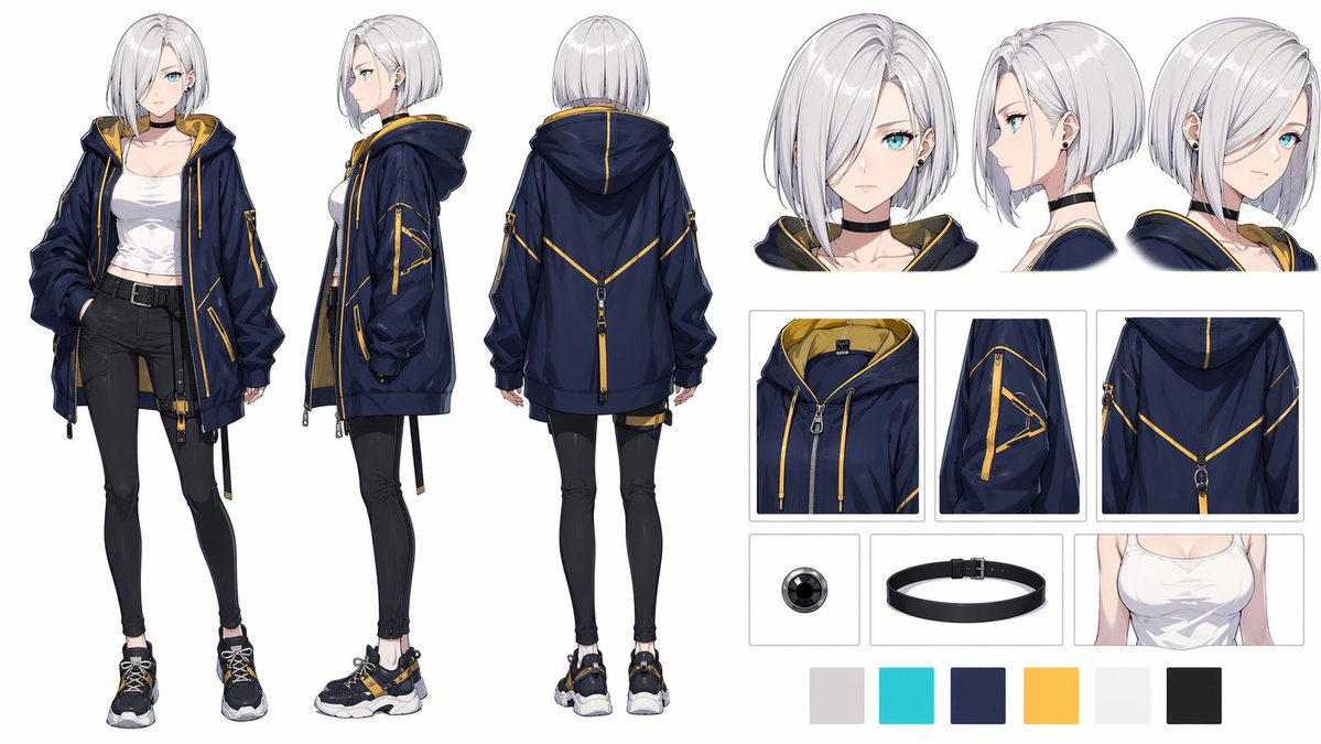 Anime Streetwear Character Reference — Sora 2 Prompt