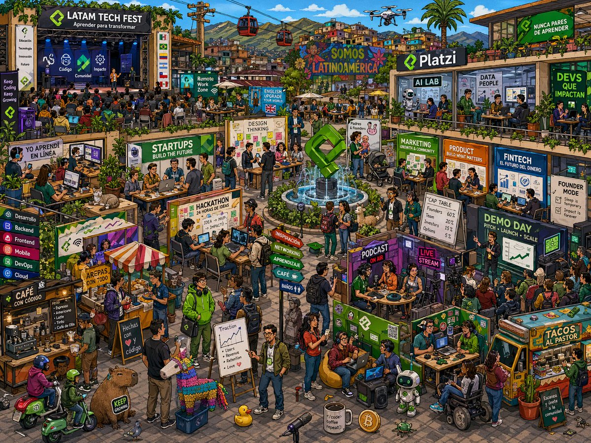 LATAM Tech Fest Isometric Poster — AI Prompt
