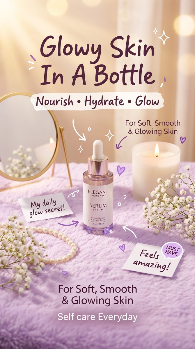 Luxury Serum Ad in Soft Pastel Palette — Sora 2