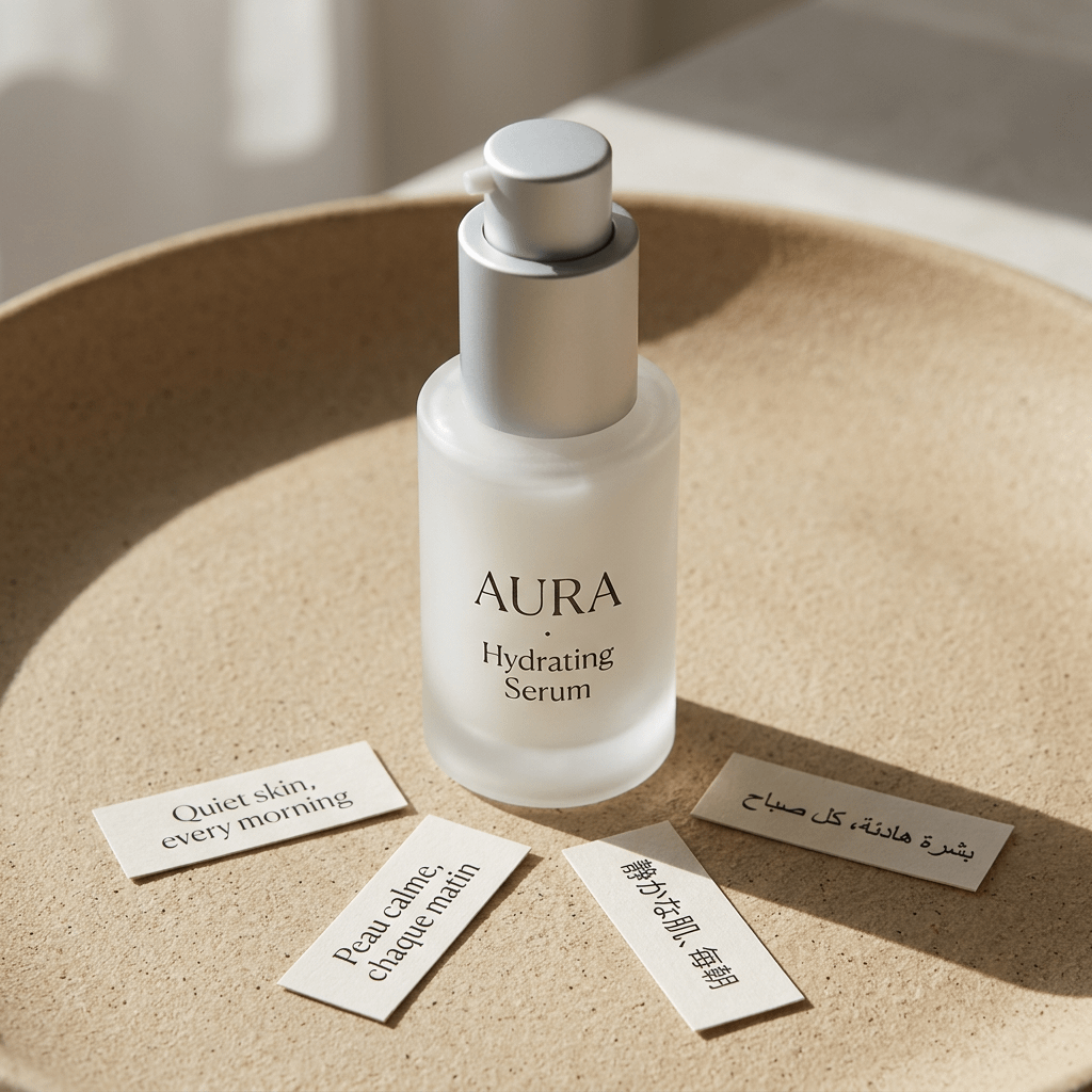 Minimalist Serum Product Photo Prompt — Sora 2