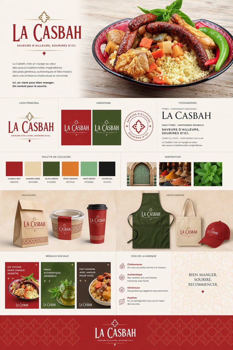 Moroccan Restaurant Brand from One Photo — AI Prompt