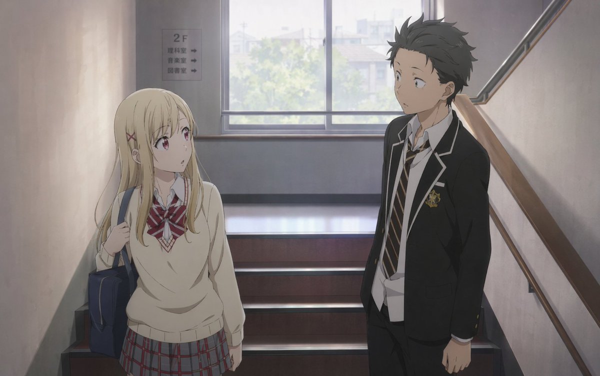Create Anime School Staircase Conversation — Sora 2 Prompt
