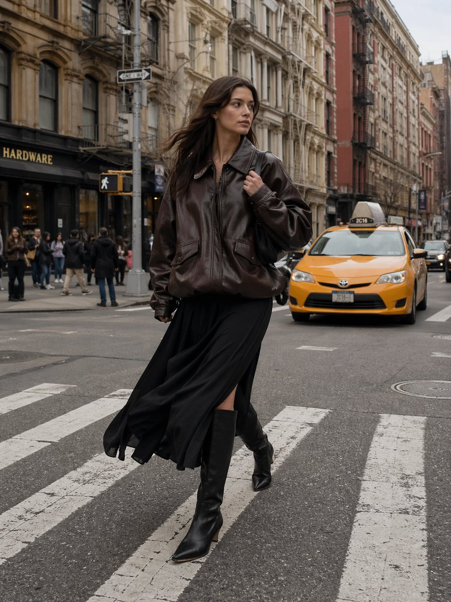 Earthy Street Fashion — Sora 2 Urban Photo Prompt