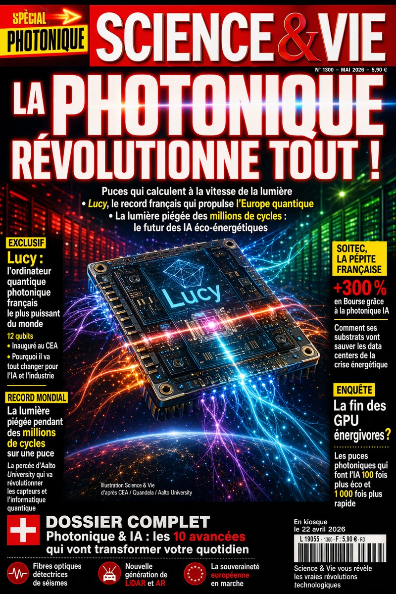 Futuristic Photonics Magazine Cover — Sora 2 Prompt