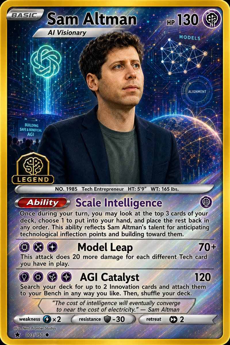 Holographic AI Trading Card Prompt — Customizable Sora 2