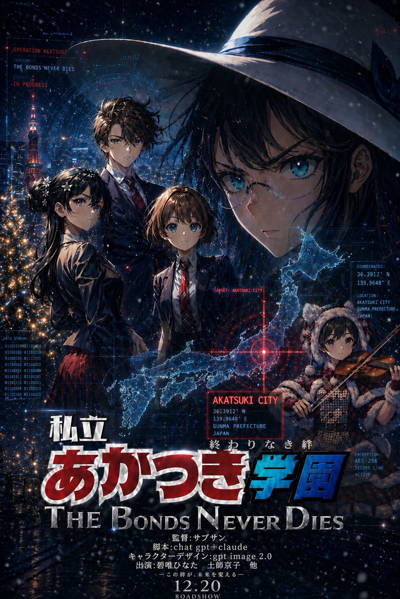 Cyberpunk Anime Poster: Tokyo Hologram — Sora 2 Prompt