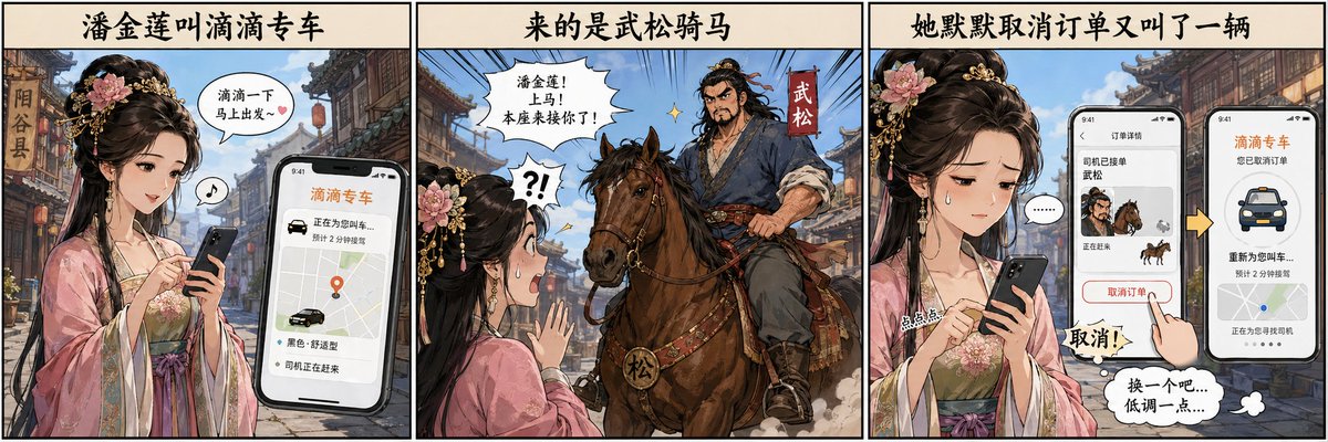 Chinese Folklore Meet Ride-Hailing Chaos — Sora 2 Prompt