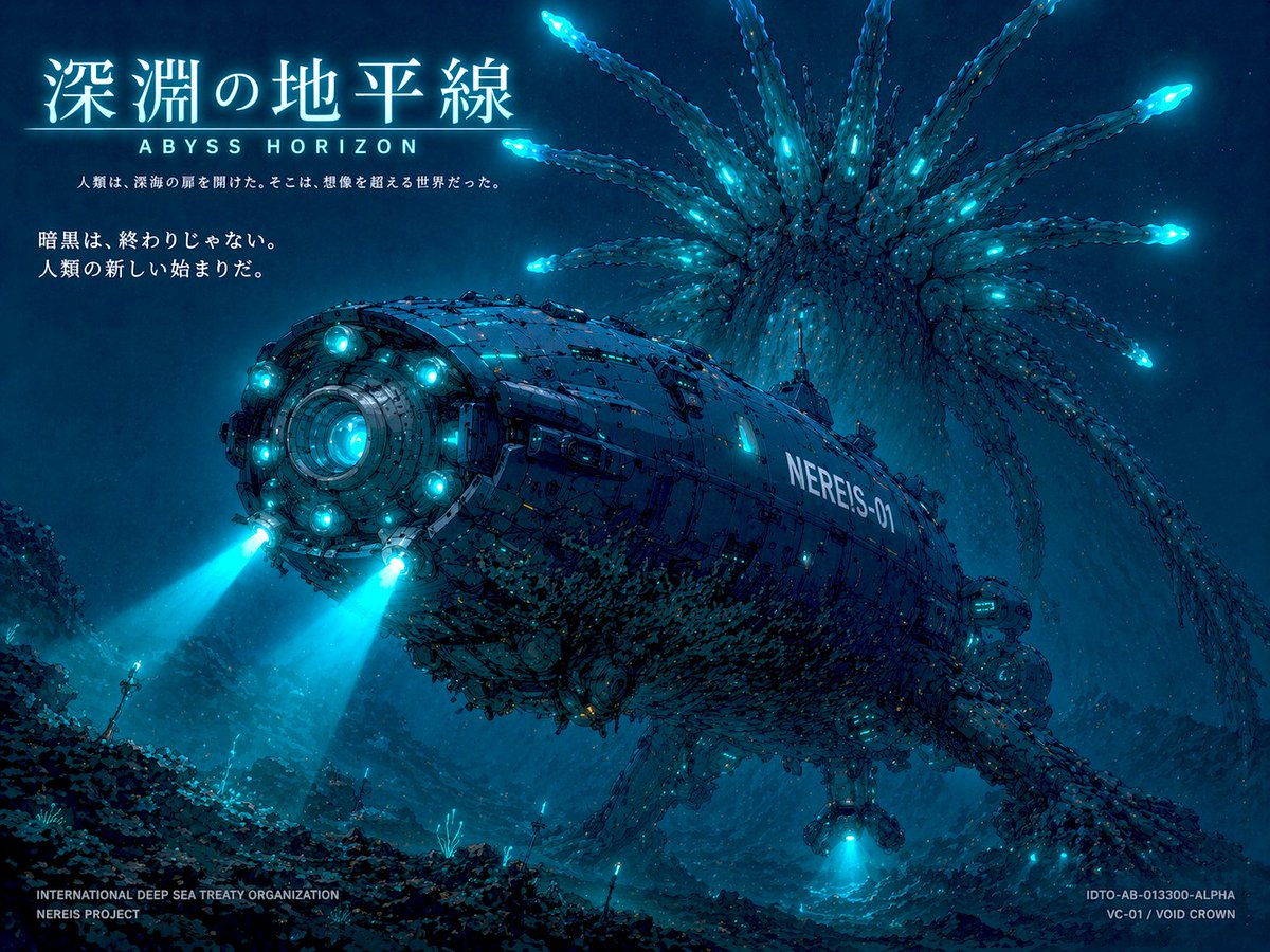 Deep Sea Submarine Sci-Fi Poster — Cinematic AI Prompt