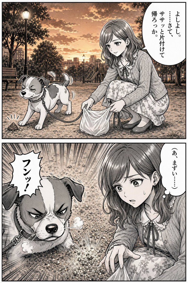 Jack Russell Terrier Manga — Sunset Park Poop Kick Comic