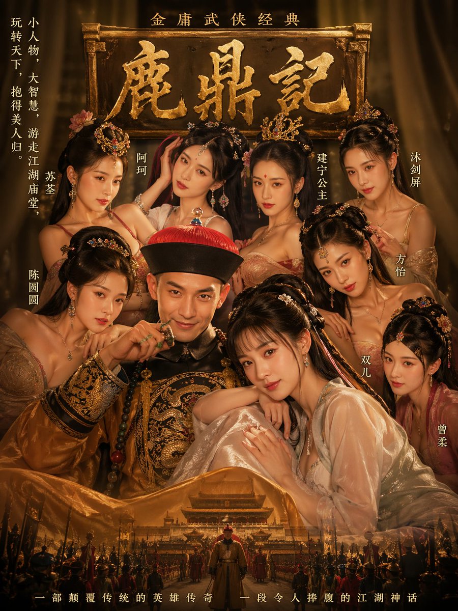 Golden Splendor Wuxia Movie Poster — Sora 2 Prompt