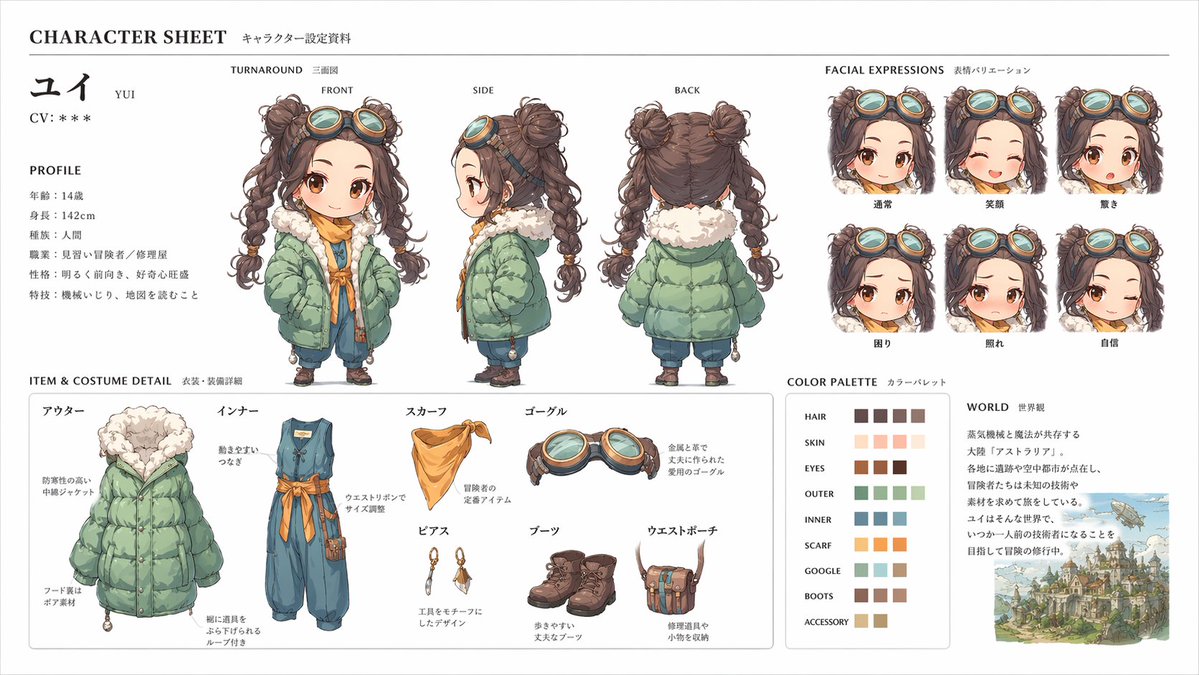 Character Reference Sheet Prompt — AI Concept Art Generator