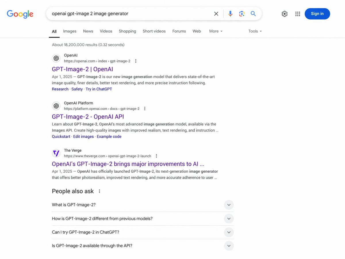 Google Search Results Page — Realistic AI Screenshot Prompt