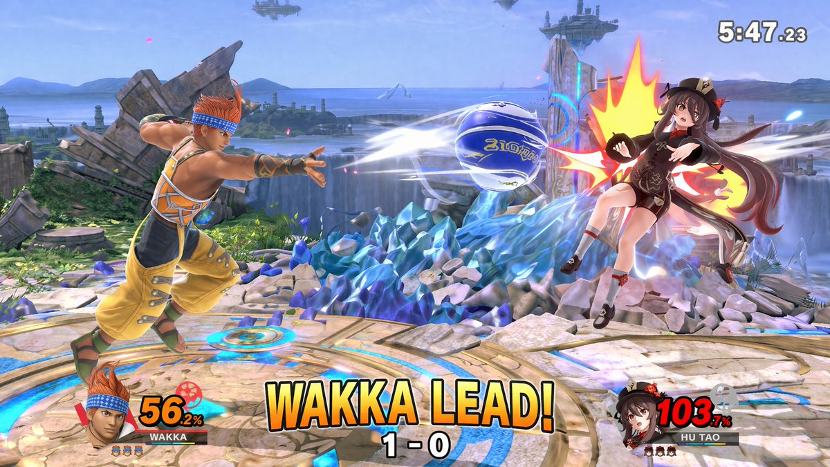 AI-Generated Crossover Fighter Screenshot — Sora 2 Prompt