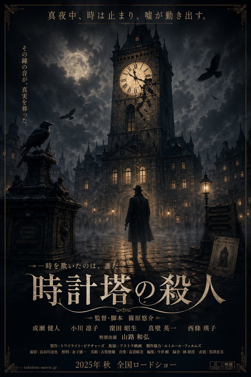 Dark Gothic Mystery Movie Poster — Sora 2 Prompt