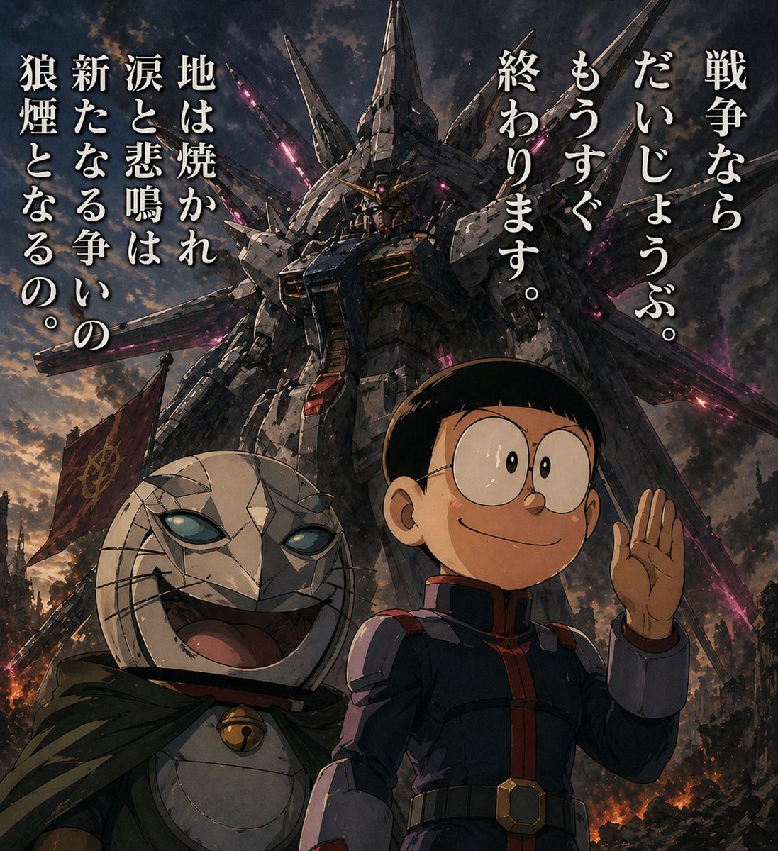 Manga Storyboard to Epic Mecha Poster — Sora 2 Prompt