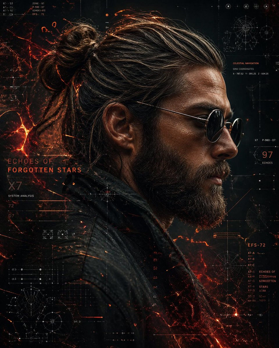 Cyberpunk Portrait with Sci-Fi Holographic Interface — Sora 2 Prompt