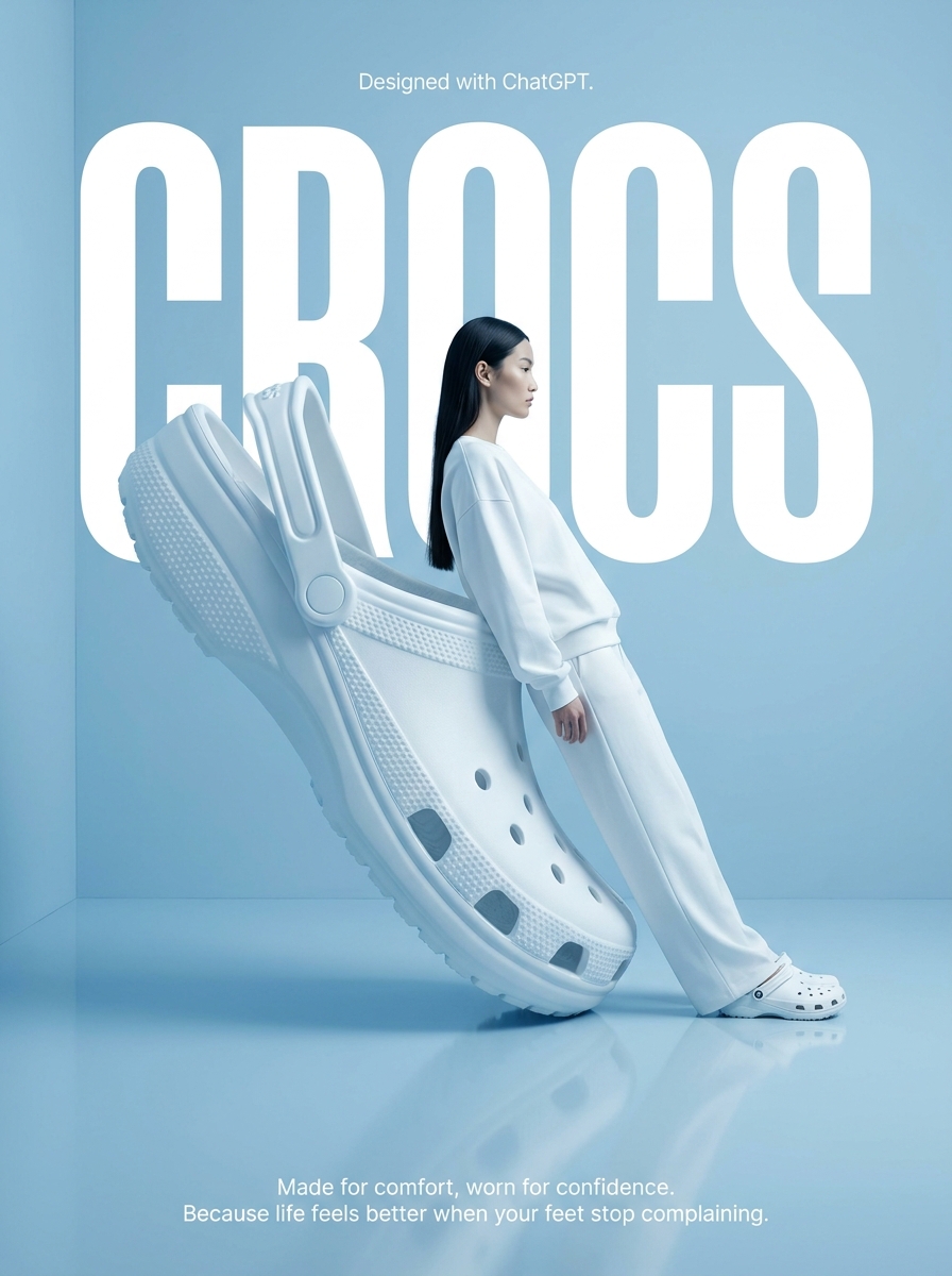 Surreal High-Fashion Brand Poster — Sora 2 Prompt