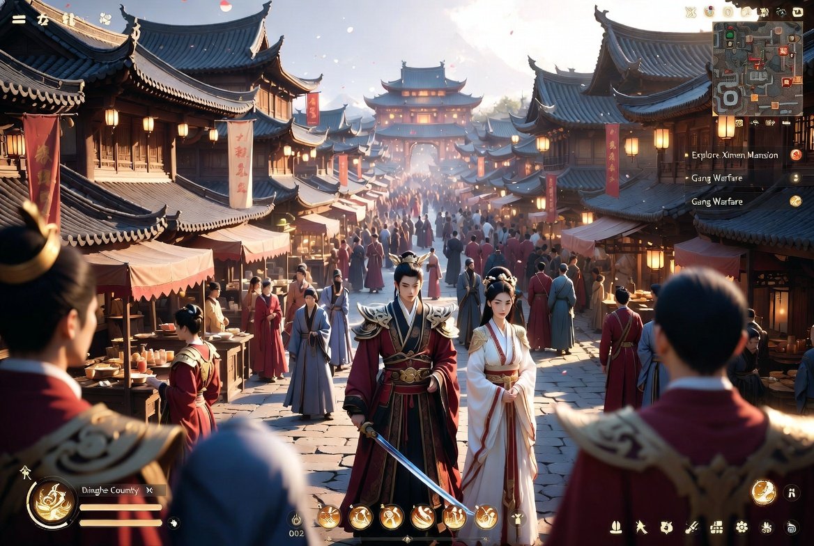 Ancient Chinese Fantasy RPG Screenshot — Sora 2 Prompt