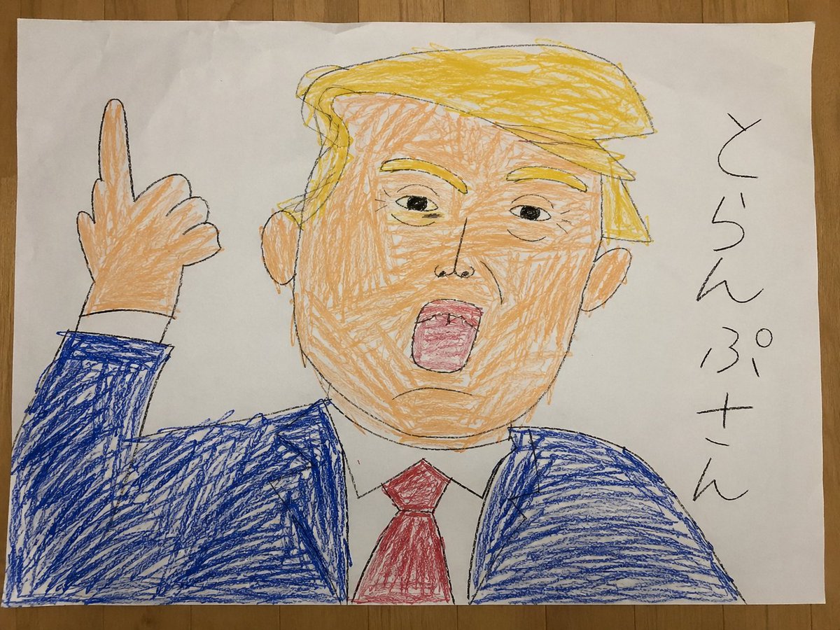 Childish Crayon Portrait Drawing — Sora 2 Prompt