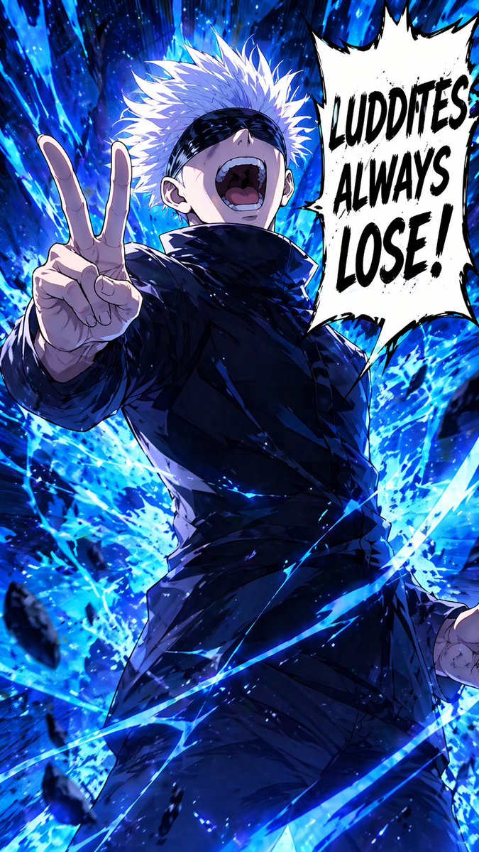 Anime Sorcerer Victory Pose with Manga Bubble — Sora 2