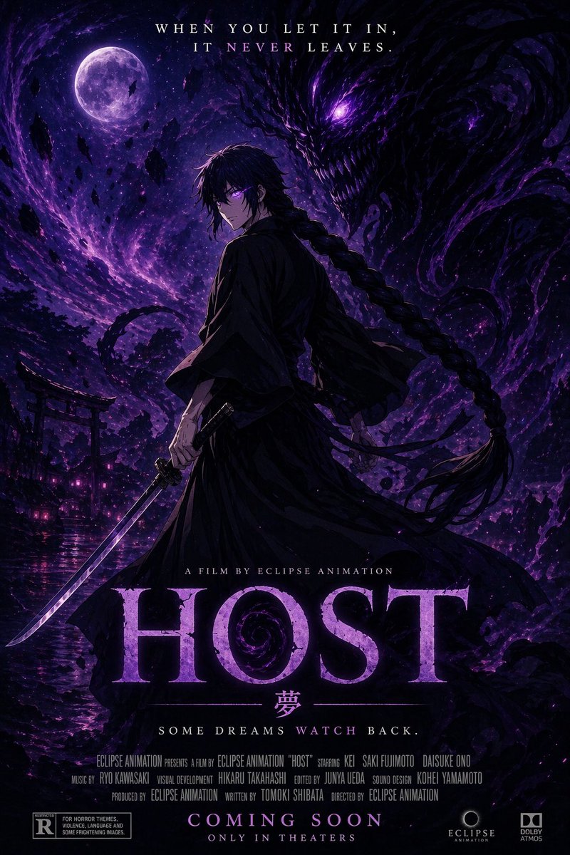 Cinematic Horror Anime Poster AI Prompt - Reference Image