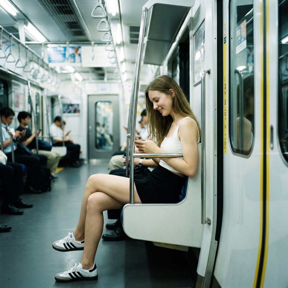 Hyperrealistic Subway Candid — Sora 2 Prompt