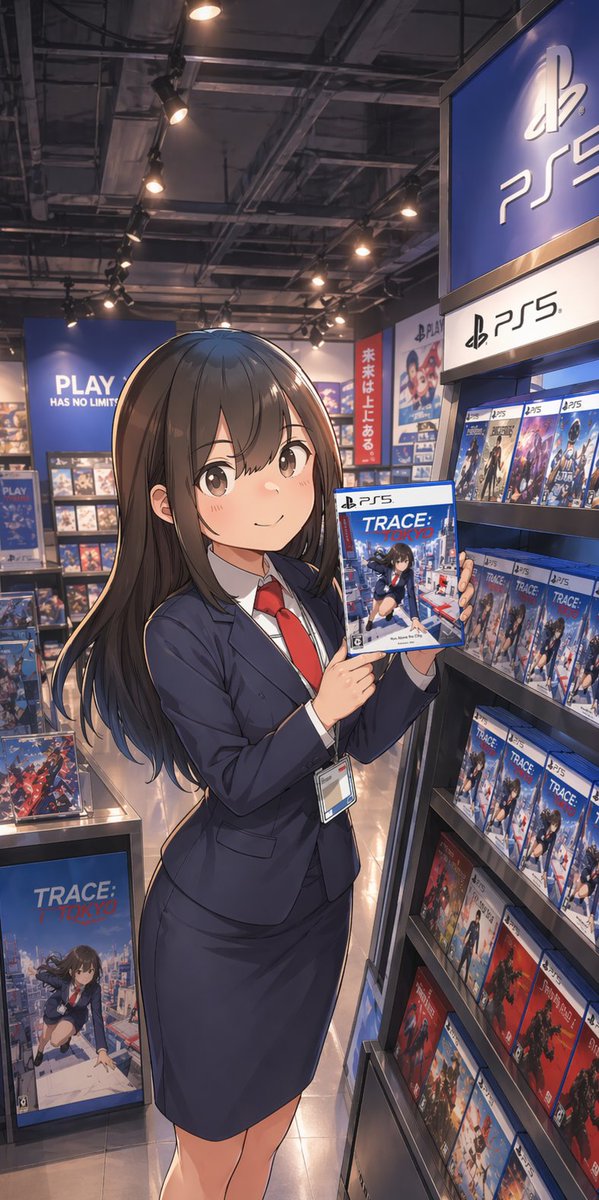 Anime PS5 Store Attendant Promo — Sora 2 Prompt