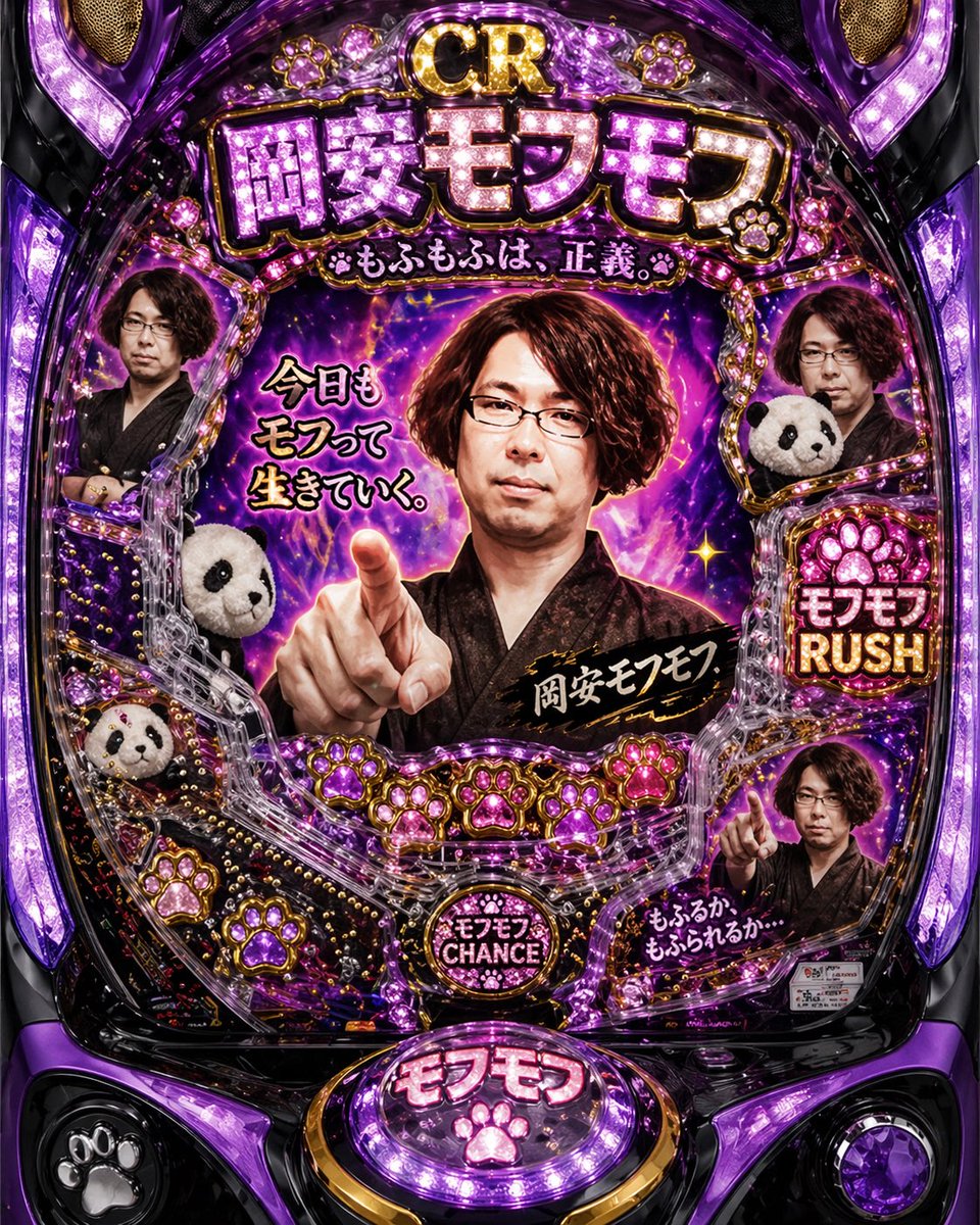 Mofumofu Pachinko: Purple Kitsch & Blurred Faces — Sora 2