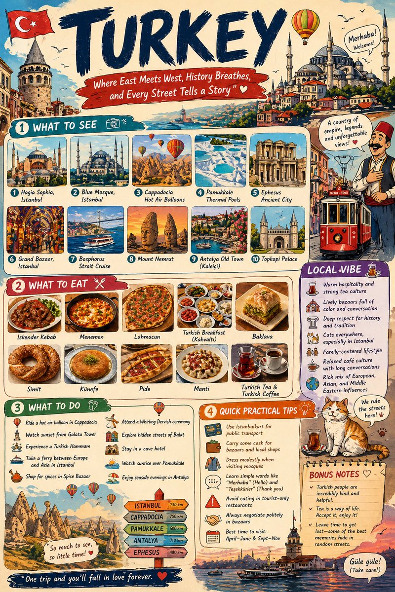 Infographic Travel Guide Poster — Sora 2 Prompt