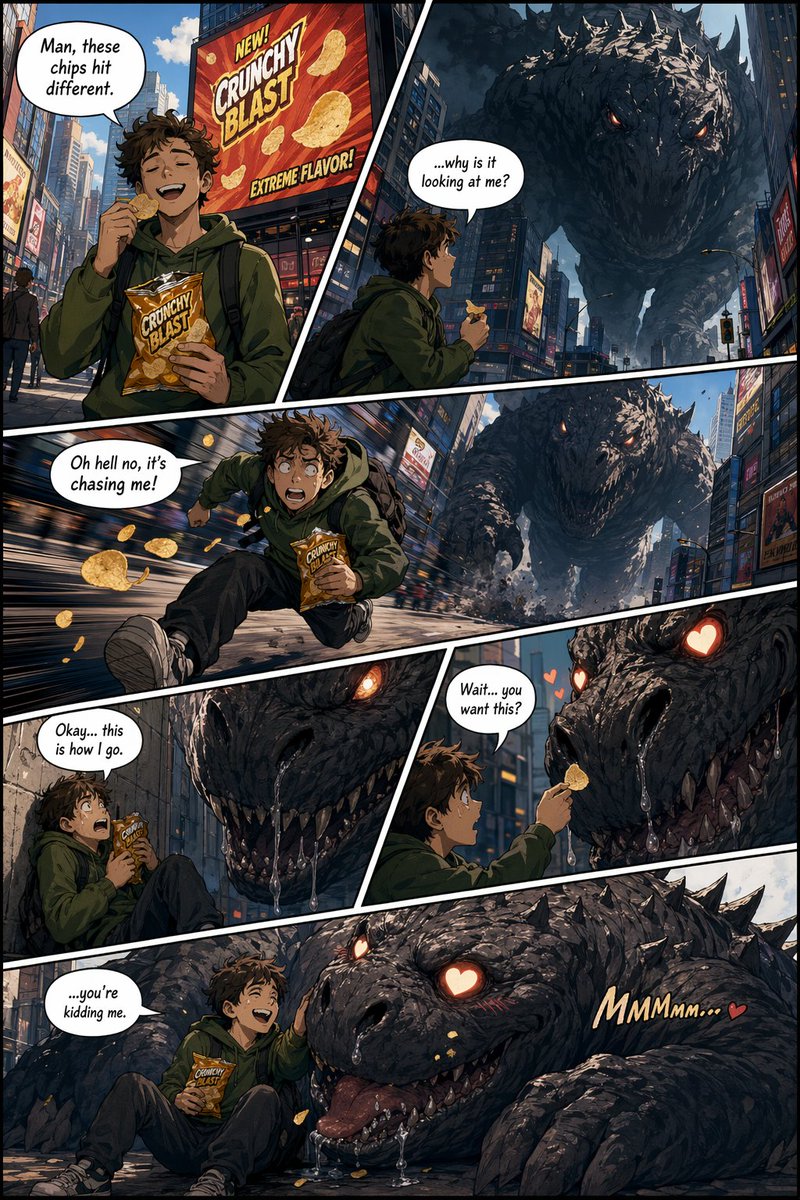 6-Panel American Comic Strip Template — Sora 2 Prompt