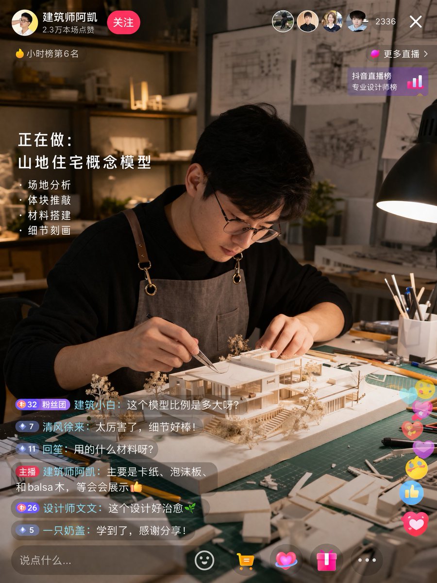 Architect's Live Model Making — Interactive UI Prompt