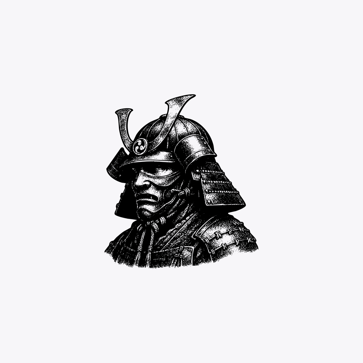 Censored Samurai Woodcut Illustration — Sora 2 Prompt