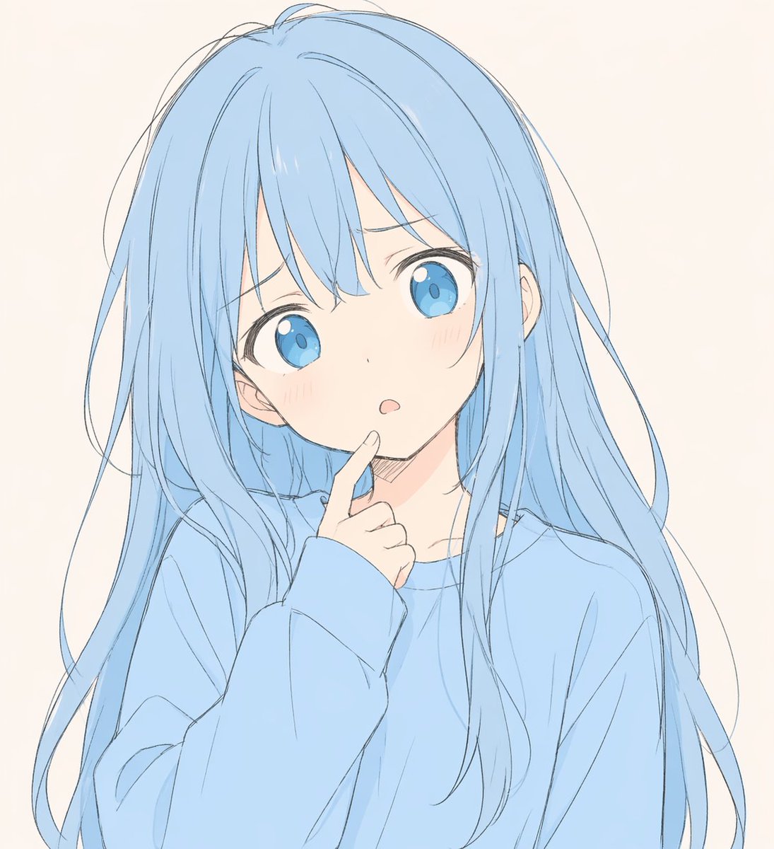 Minimalist Anime Girl Portrait — Sora 2 Prompt