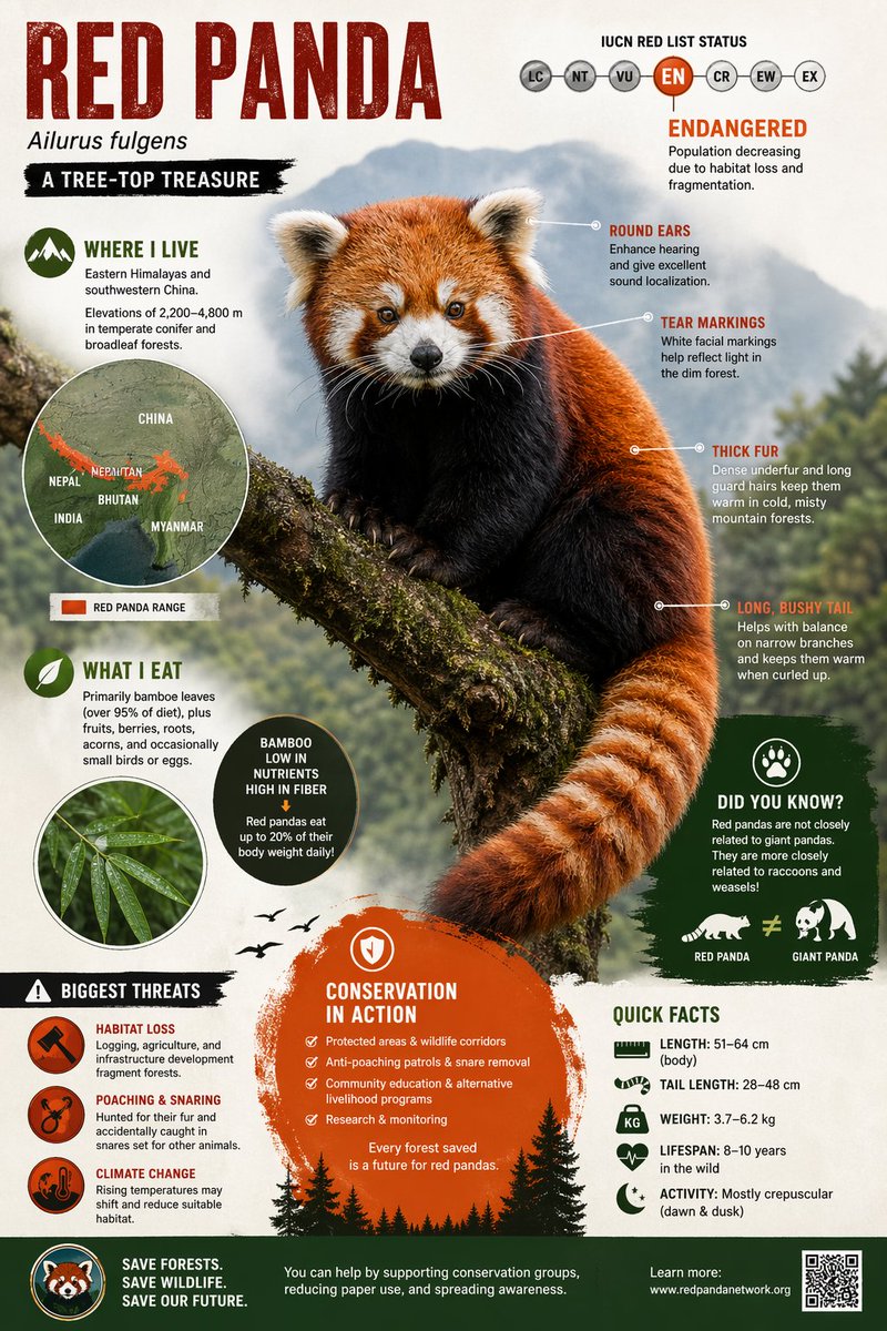 Endangered Animal Infographic — Photorealistic Prompt