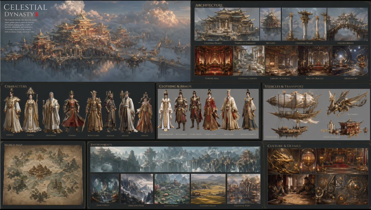 Cinematic Celestial Dynasty Lore Project — Sora 2 Prompt