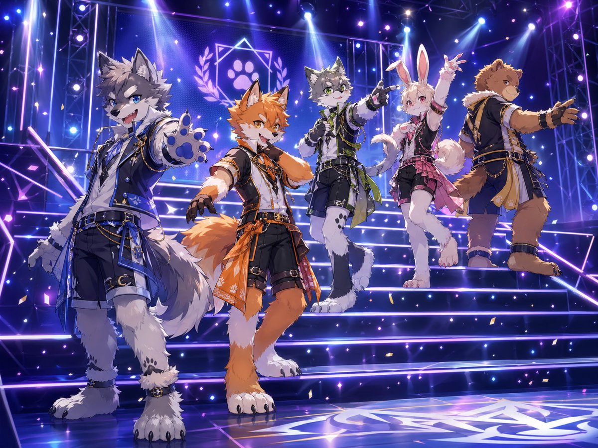 Anime Beast Idol Concert Poster — Sora 2 AI Prompt