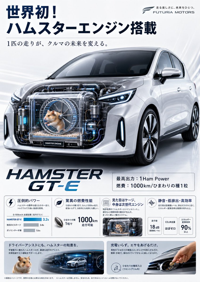 Hamster-Powered Concept Car Catalog — Sora 2 Prompt