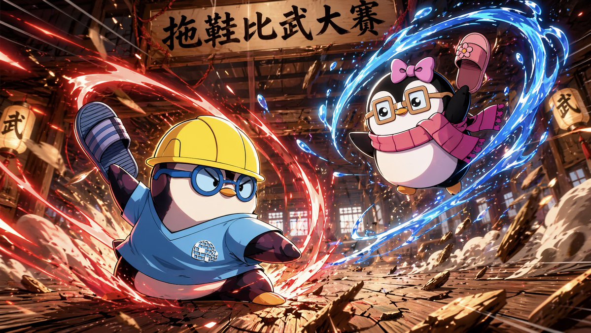 Penguin Dojo Duel — Sora 2 Prompt