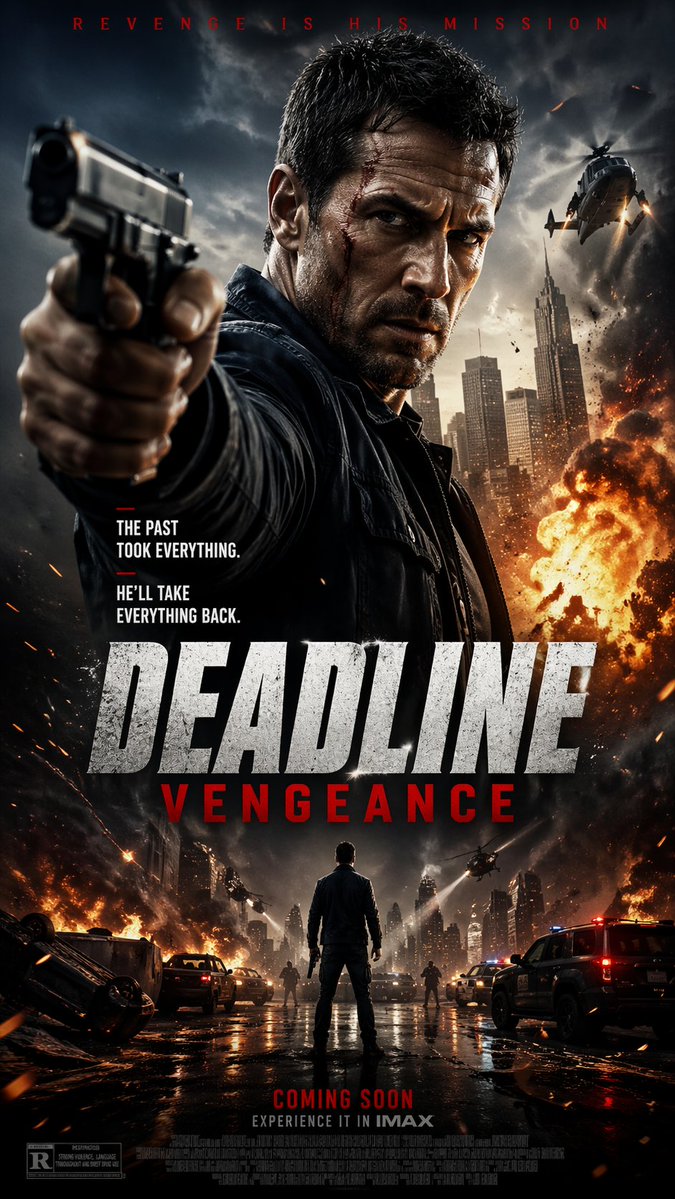 Cinematic Revenge Thriller Poster — Sora 2 Prompt