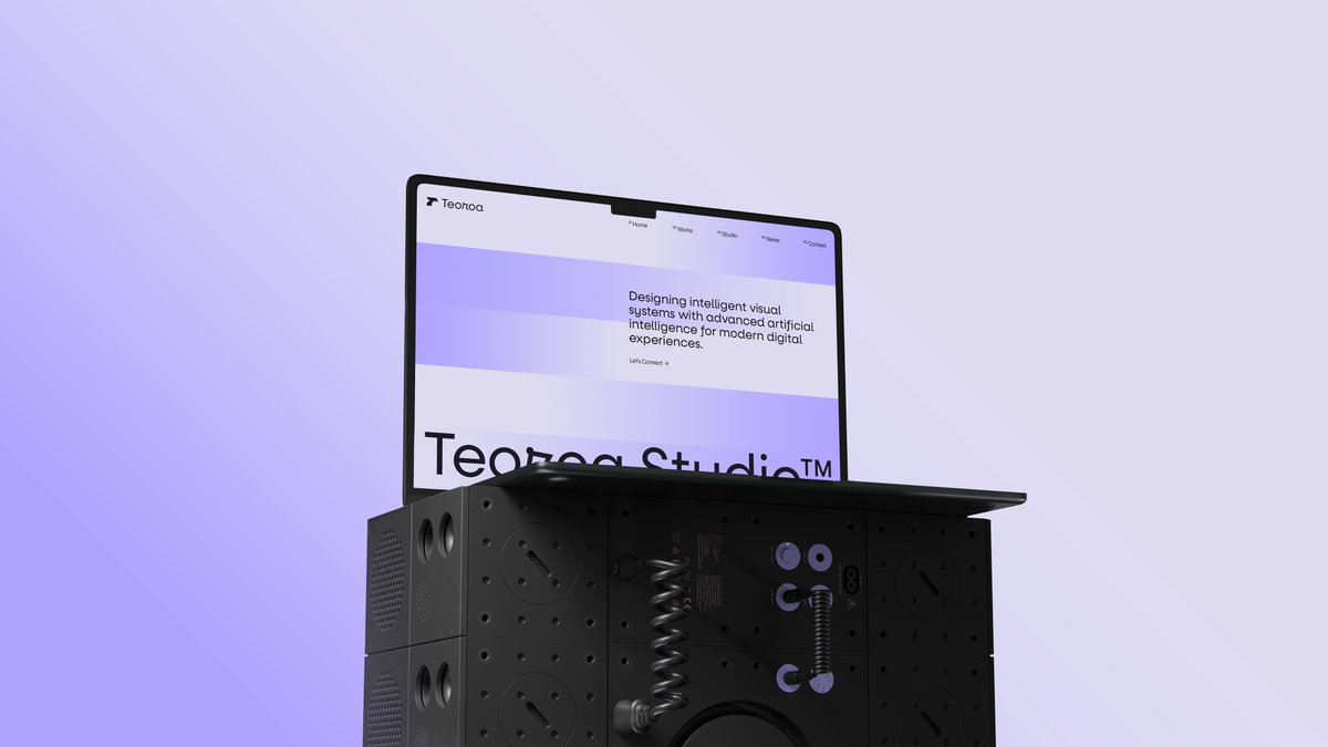 Minimalist Laptop on Industrial Cube Base — Sora 2 Prompt