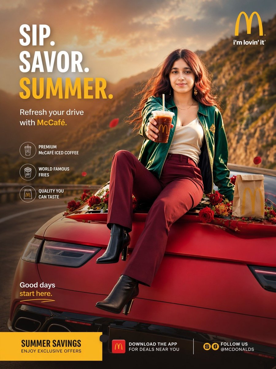 McCafé Summer Ad — Sora 2 Prompt