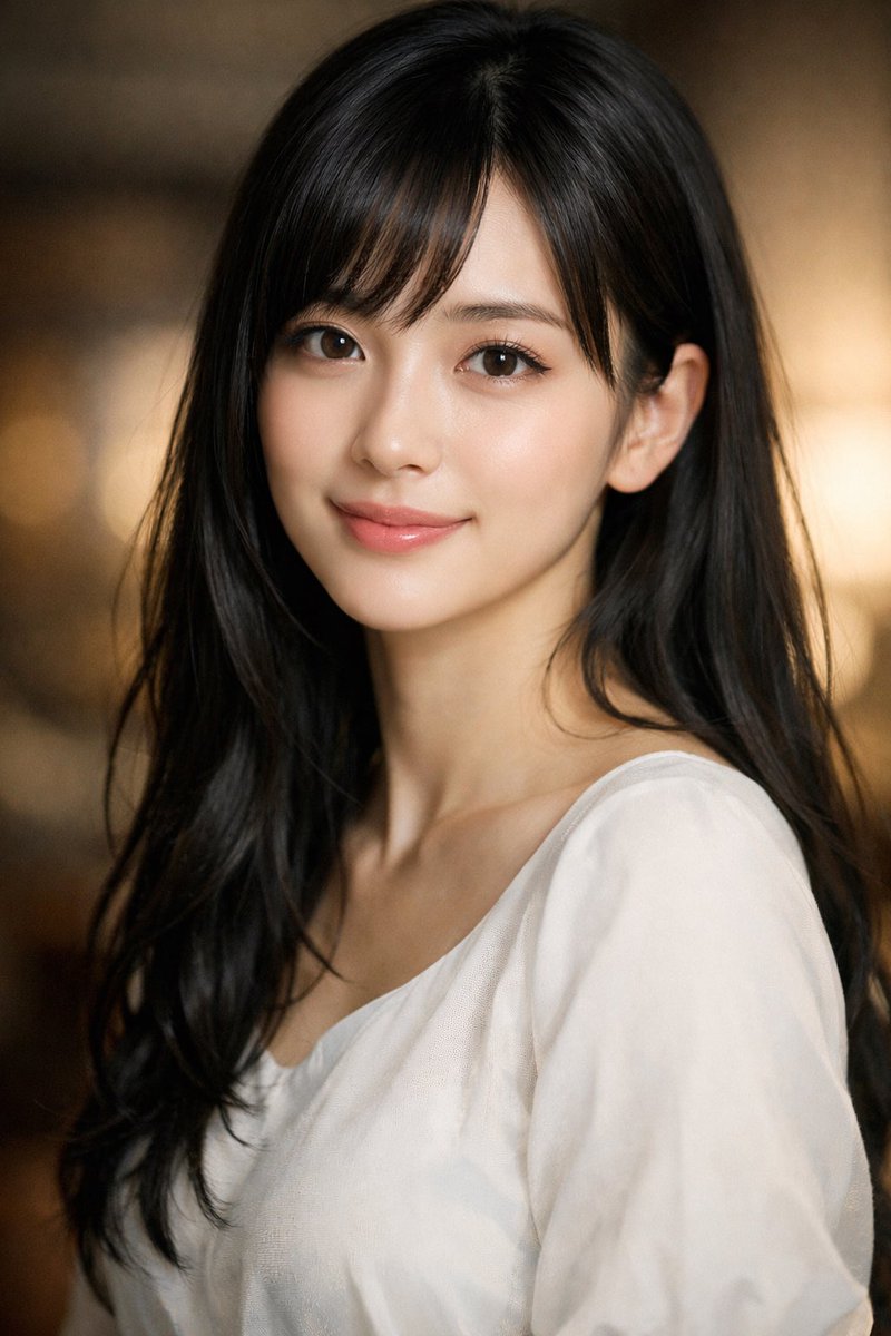Realistic Young Woman Portrait — Customizable Sora 2 Prompt