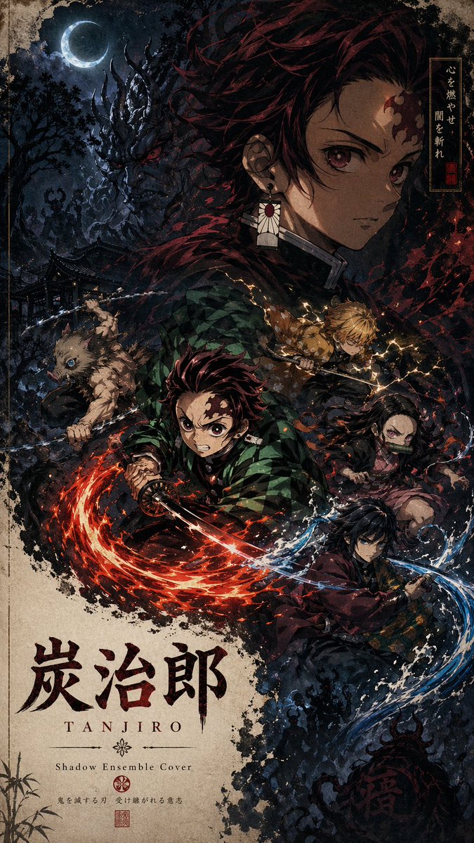 Shadow Ensemble Cover — Epic Group Poster Prompt