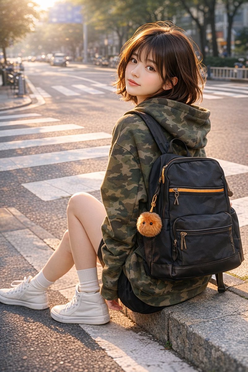 Natural Light Over-the-Shoulder Portrait — Sora 2 Prompt
