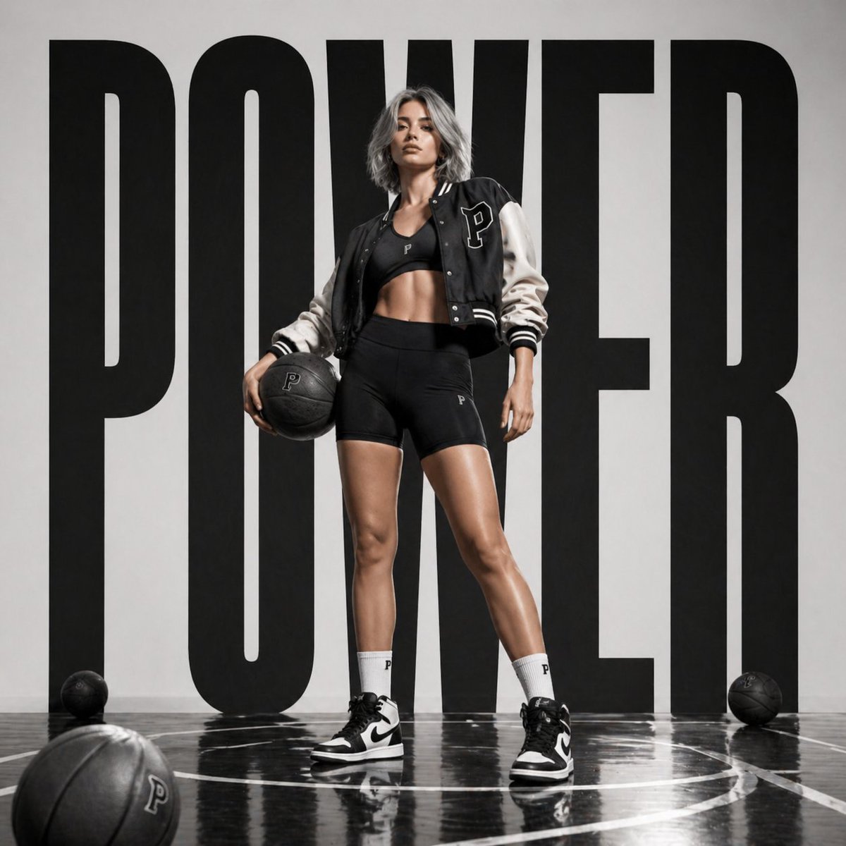 Luxury Sportswear Editorial Poster — Bold Typographic Branding